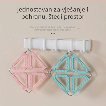 Sklopiva silikonska podmetača za kuhinju, toplinska izolacija za tanjure i posude
