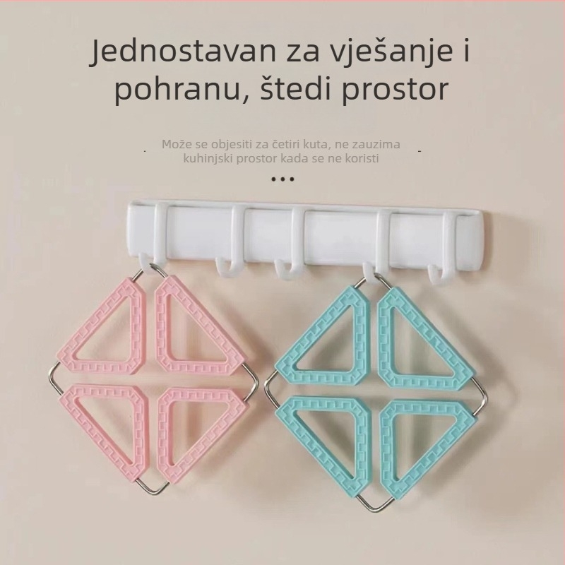 Sklopiva silikonska podmetača za kuhinju, toplinska izolacija za tanjure i posude