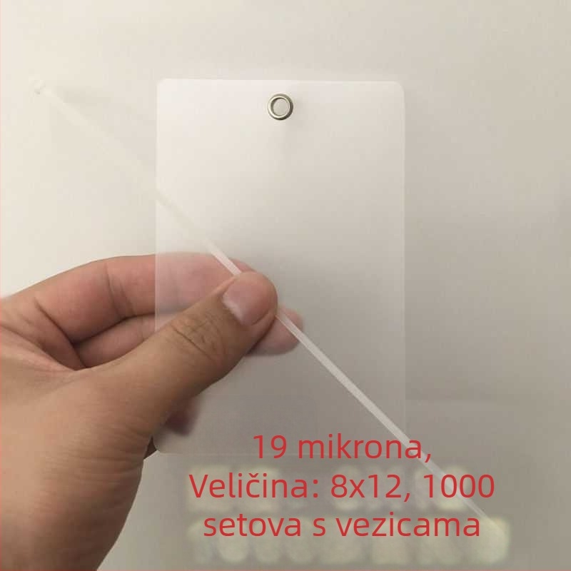 Prozirna matirana logistička oznaka za PVC ploču – prazna oznaka za biljke