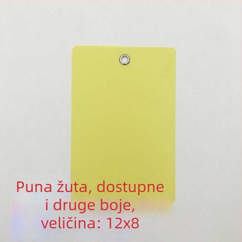 Prozirna matirana logistička oznaka za PVC ploču – prazna oznaka za biljke