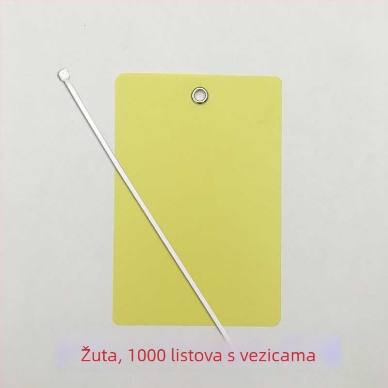 Prozirna matirana logistička oznaka za PVC ploču – prazna oznaka za biljke