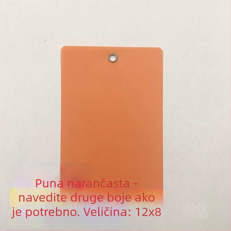 Prozirna matirana logistička oznaka za PVC ploču – prazna oznaka za biljke