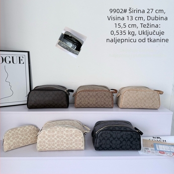 Koujia mini ženska torbica za šminku i etui za olovke, moderne linije, veliki kapacitet
