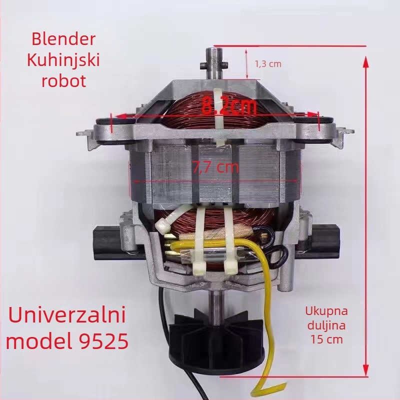 2 L motor za blender visokih performansi s čistom bakrenom namotnicom, model 9525, univerzalni dodaci 7630