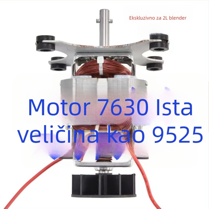 2 L motor za blender visokih performansi s čistom bakrenom namotnicom, model 9525, univerzalni dodaci 7630