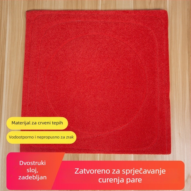 Crvena podloga za parenje s jednom rupom, protivcurenje zraka, brtvilo za kut, platnena podloga za paru, dvostruko debela