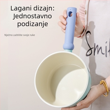Nova keramički glazirana posuda za mlijeko za kućnu uporabu, posuda za dječju prehranu, lonac za juhu za jednu porciju, pogodan za sve štednjake