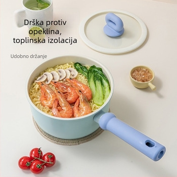 Nova keramički glazirana posuda za mlijeko za kućnu uporabu, posuda za dječju prehranu, lonac za juhu za jednu porciju, pogodan za sve štednjake