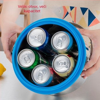 A524 Kutija za ručak od 304 nehrđajućeg čelika, izolirana, velika kapaciteta, prenosni dvostruki sloj lonca