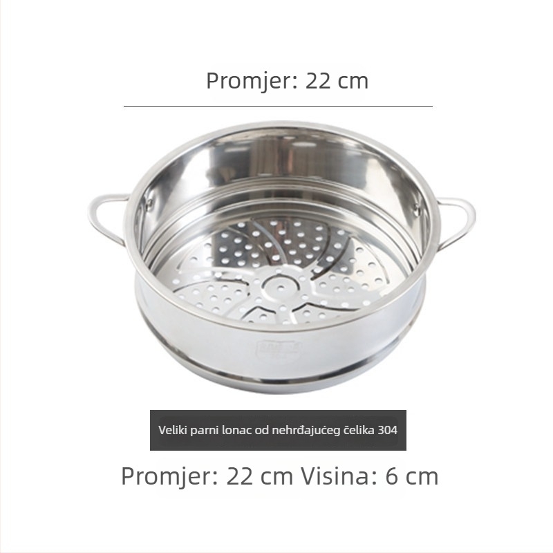 304 nehrđajući čelik, debeli, veliki promjer, mreža za paru, košara za paru, pladanj za paru, stalak za paru, tava, slaganje, prehrambena kvaliteta