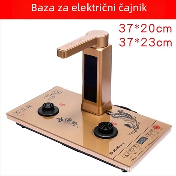 Električna ploča za čaj s jednim grijačem, glavna jedinica čajnog stola 20×37 cm, ugrađeni čajnik, kompatibilno s čajnim stolom Xuan Yi Liangyuan