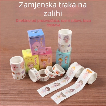 Princeza Dress-Up Washi traka za planere – slatke djevojčice crtani likovi naljepnice za odijevanje