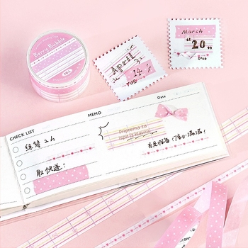 Set washi traka Letter Lover, serija Spring Prelude, jednostavni svježi osnovni trakovi za kolaž