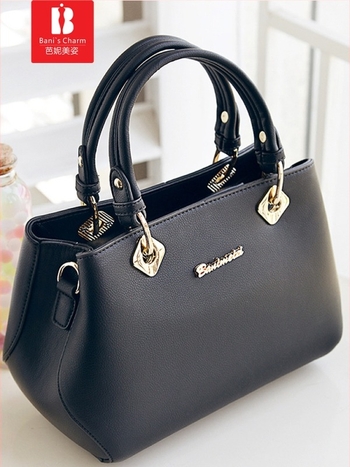 Banimei ženska torba, elegantna jednobojna torba za rame i crossbody, Boston stil za žene