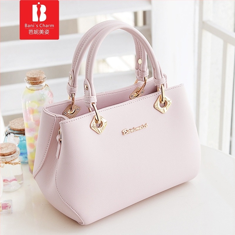 Banimei ženska torba, elegantna jednobojna torba za rame i crossbody, Boston stil za žene
