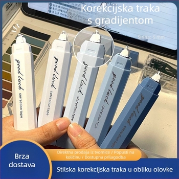 Gradientna korektivna traka, veliki kapacitet, tiha, glatka, prijenosna, bez tragova, u stilu pisaće olovke za učenike