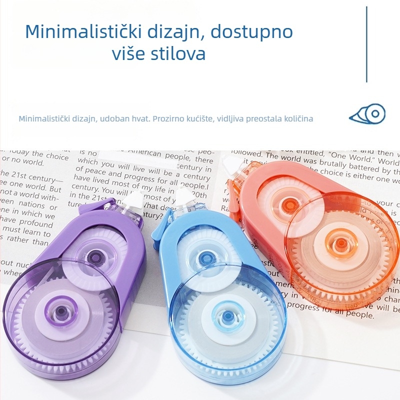 Rich 8 Korektivna prozirna traka s velikim kapacitetom za učenike, edukativni uredski pribor