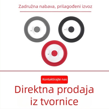Višestruki poklop od kaljenog stakla sa silikonskom brtvom, univerzalne veličine za kućnu upotrebu