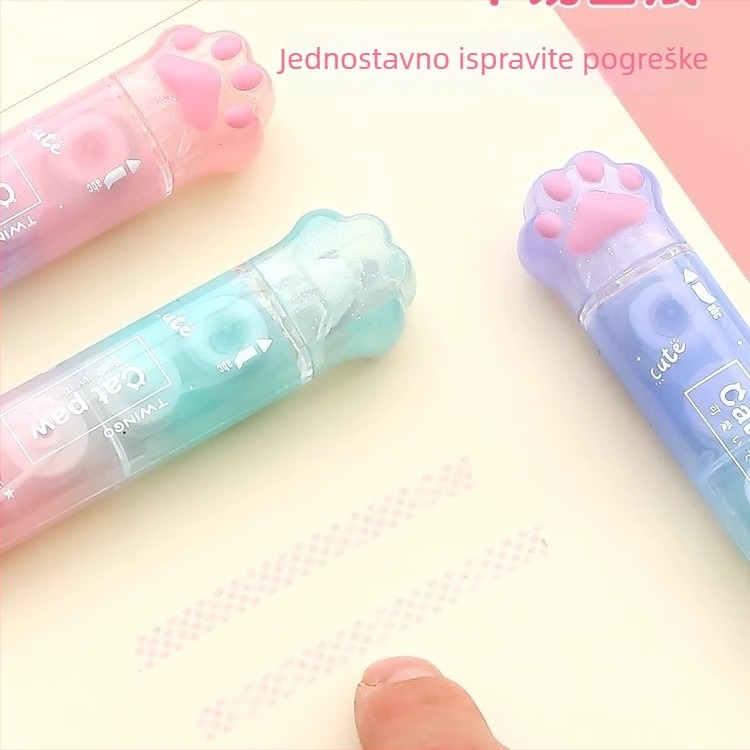Dot Glue dvostruka korektivna traka s gradientnim dizajnom, velikim kapacitetom, tiho rada, za učenike