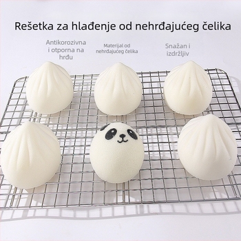 Kvadratna mreža od željeza za pečenje i hlađenje, neprianjajuća, za torte, kruh i kolače – višenamenska kuhinjska mreža