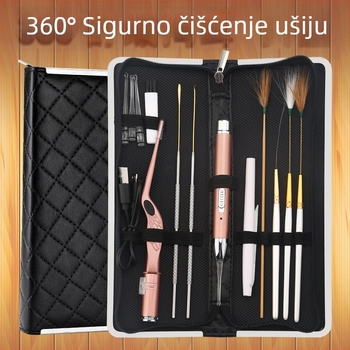 Asahi Glow set ušnih žličica – punjive, svjetleće od nehrđajućeg čelika
