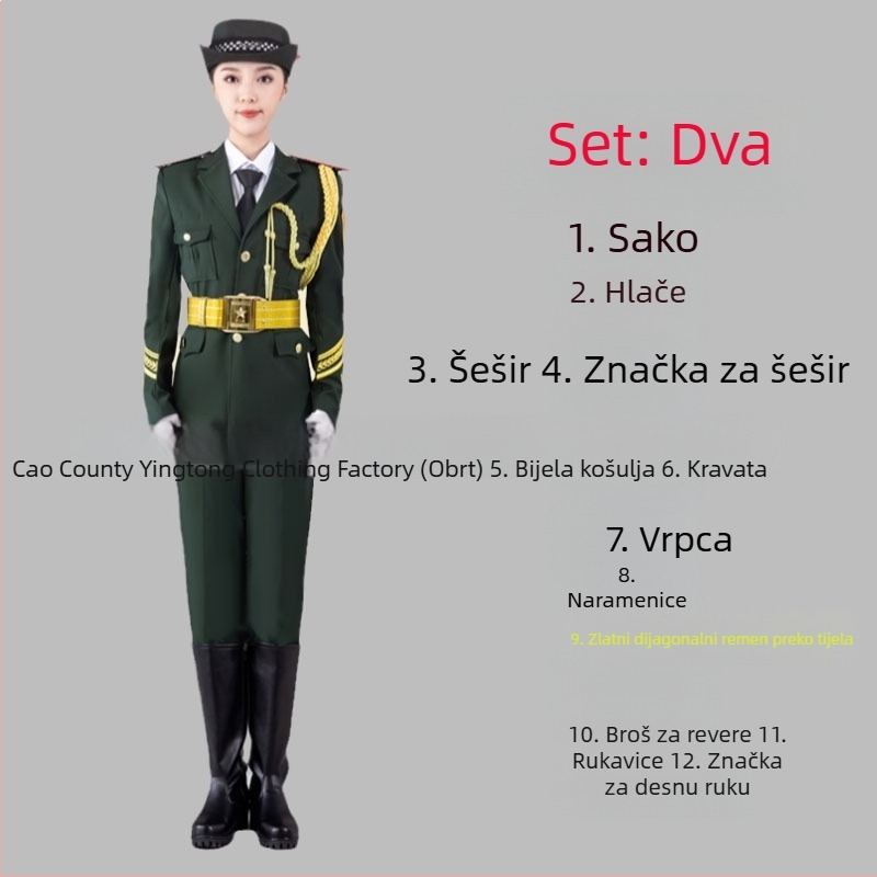 Poliesterski školski uniformni set za učenike – vojni glazbeni sastav, časna straža i odred zastave