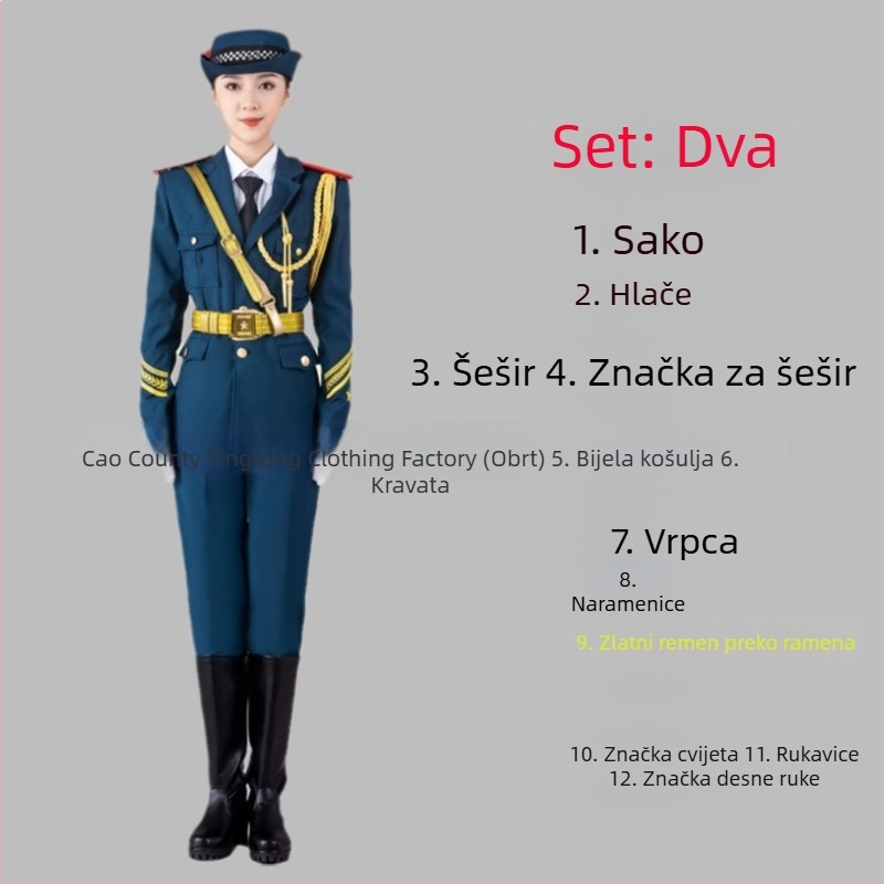 Poliesterski školski uniformni set za učenike – vojni glazbeni sastav, časna straža i odred zastave