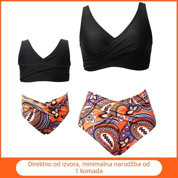 Novi set kupaćih za mamu i dijete, ženski sportski bikini, dvodijelni stil Europe/Amerika
