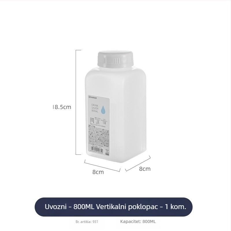 Plastična boca za hladnu vodu velike kapacitete, otporna na visoke temperature, za napitke i skladištenje hladne vode