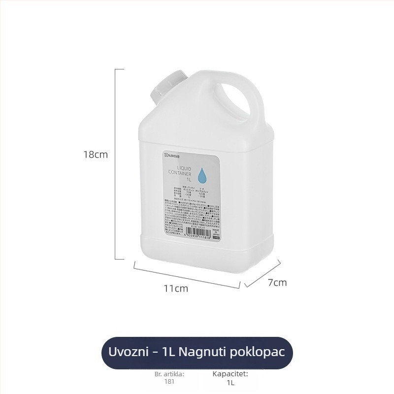 Plastična boca za hladnu vodu velike kapacitete, otporna na visoke temperature, za napitke i skladištenje hladne vode