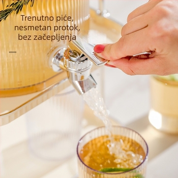Domaći dispenser napitaka s mlaznicom, velik kapacitet za čaj, čaj od voća i sokovi, lagani luksuzni dizajn