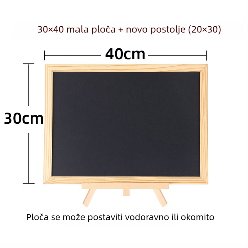 Pažljivo odabrana stolna ploča za bar, s visećom pločom za poruke, ploča za jelovnik, dječja ploča za crtanje, nemagnetična