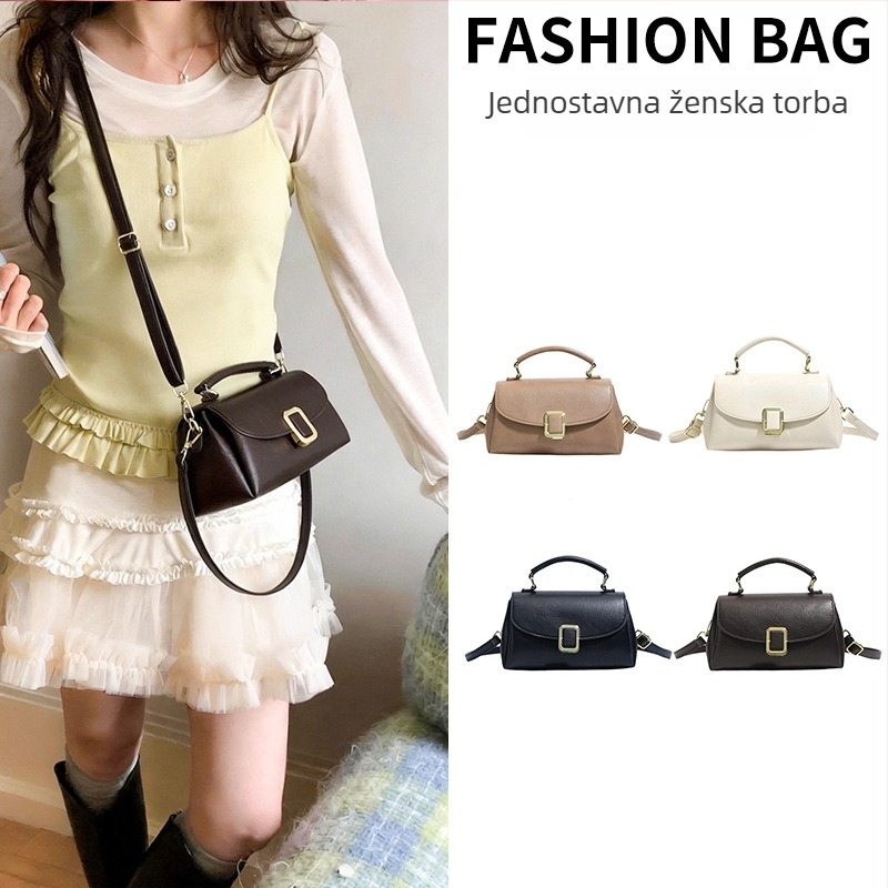 Ženska višeslojna crossbody torba, nišna moda, proljeće 2026, svestrana svakodnevna torba