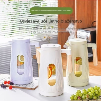 Plastična boca za hladnu vodu otporna na visoke temperature, prehrambene kvalitete, velika zapremina, bijela, za kućno skladištenje vode