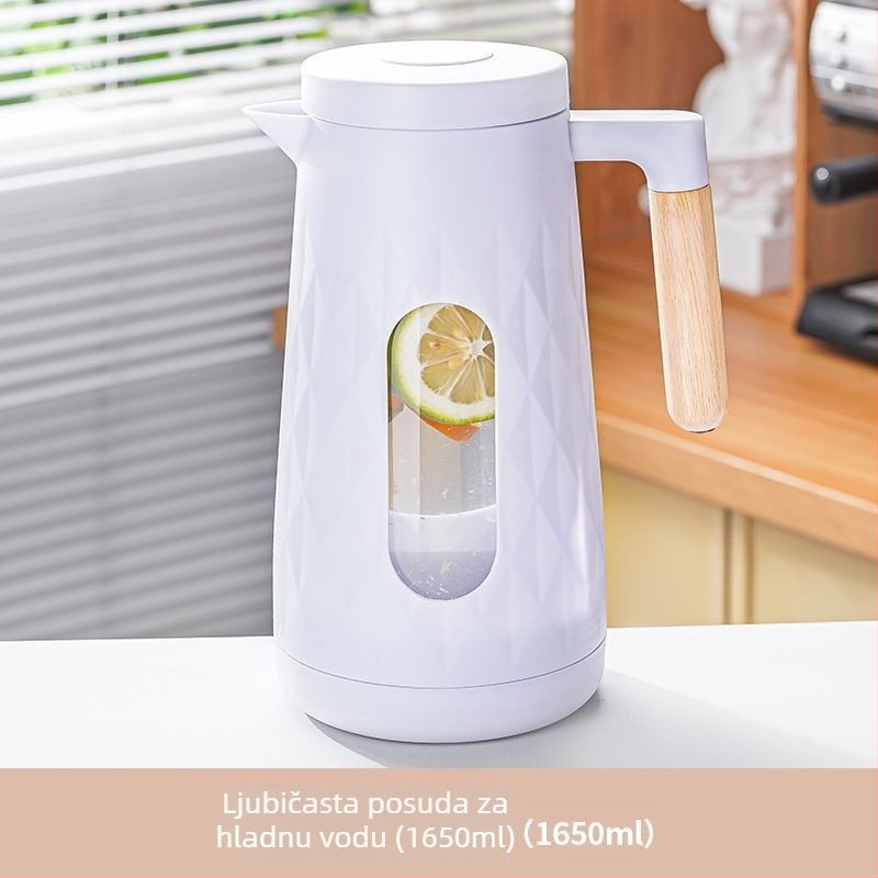 Plastična boca za hladnu vodu otporna na visoke temperature, prehrambene kvalitete, velika zapremina, bijela, za kućno skladištenje vode