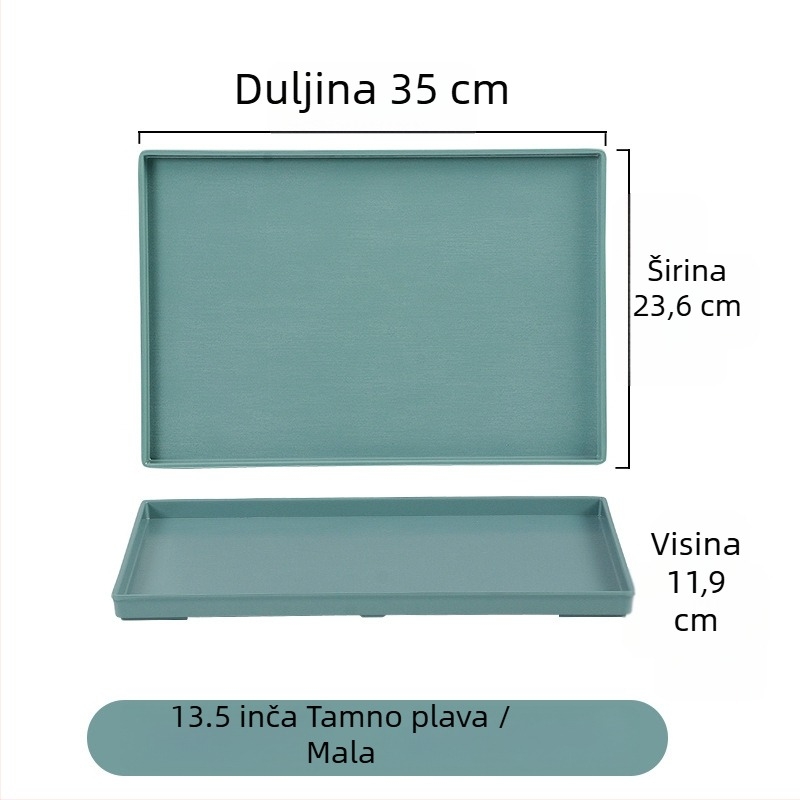 Nordijski melaminski pladanj za posluživanje, pravokutnog oblika, za restorane i kućnu upotrebu, imitacija porculana, čajni pladanj