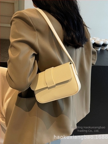 Vintage minimalistička mala kvadratna torbica za žene, novi model 2024, visoko-kvalitetan modni stil, torba ispod pazuha i crossbody.