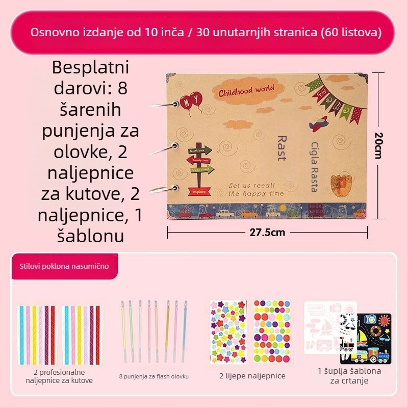 Album rasta za šesti razred – ručno izrađeni fotoalbum za završetak osnovne škole i vrtićke odjeljenje