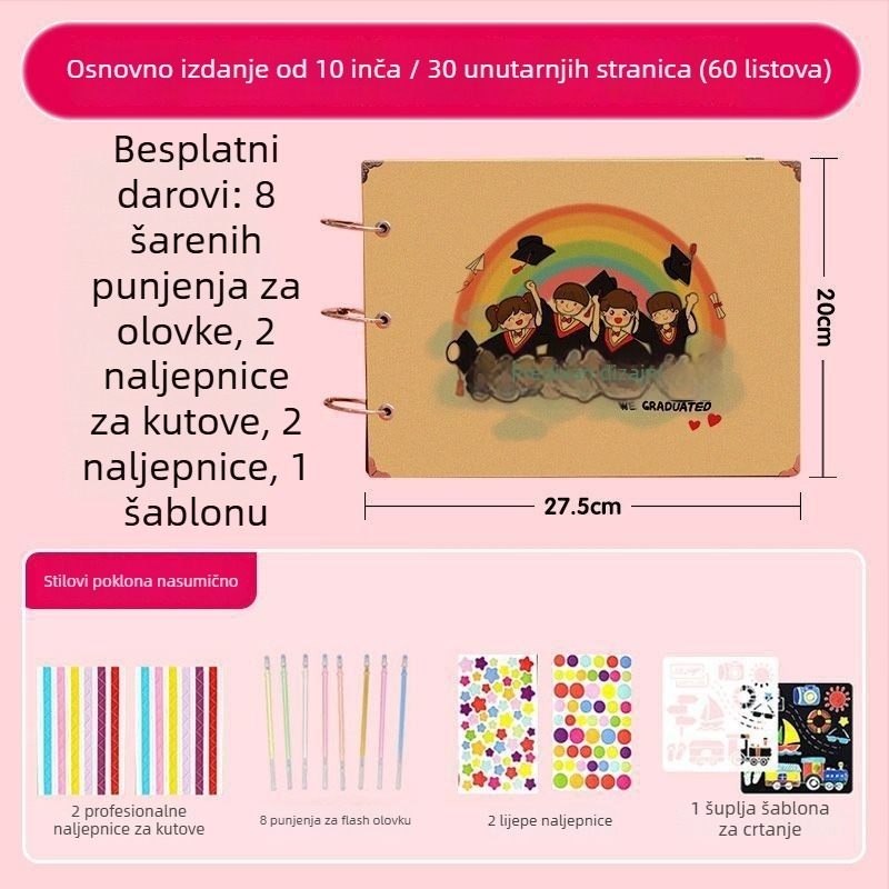 Album rasta za šesti razred – ručno izrađeni fotoalbum za završetak osnovne škole i vrtićke odjeljenje