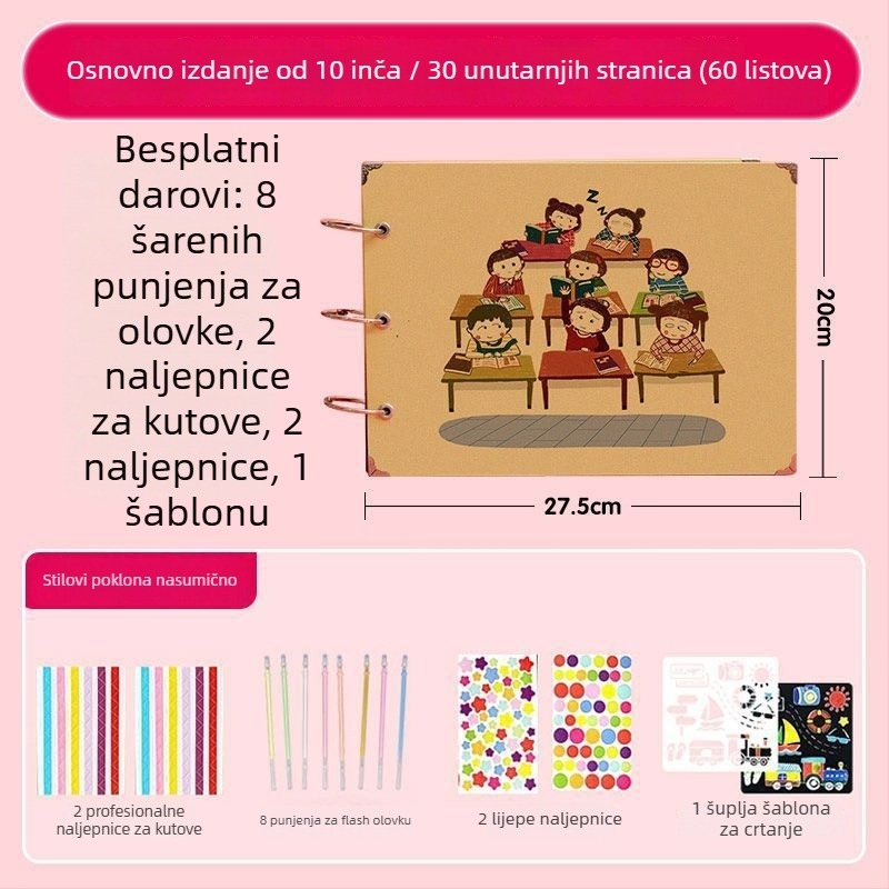 Album rasta za šesti razred – ručno izrađeni fotoalbum za završetak osnovne škole i vrtićke odjeljenje