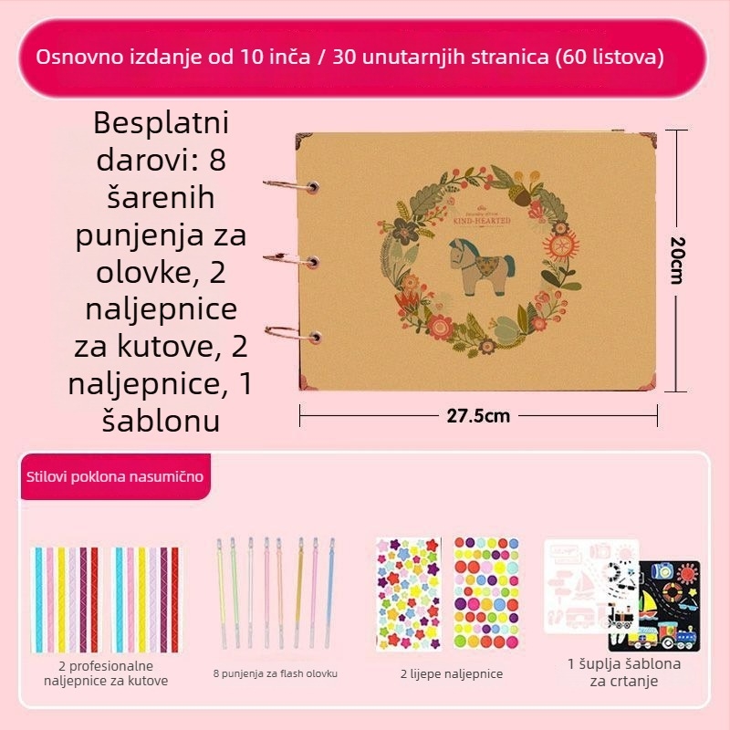 Album rasta za šesti razred – ručno izrađeni fotoalbum za završetak osnovne škole i vrtićke odjeljenje