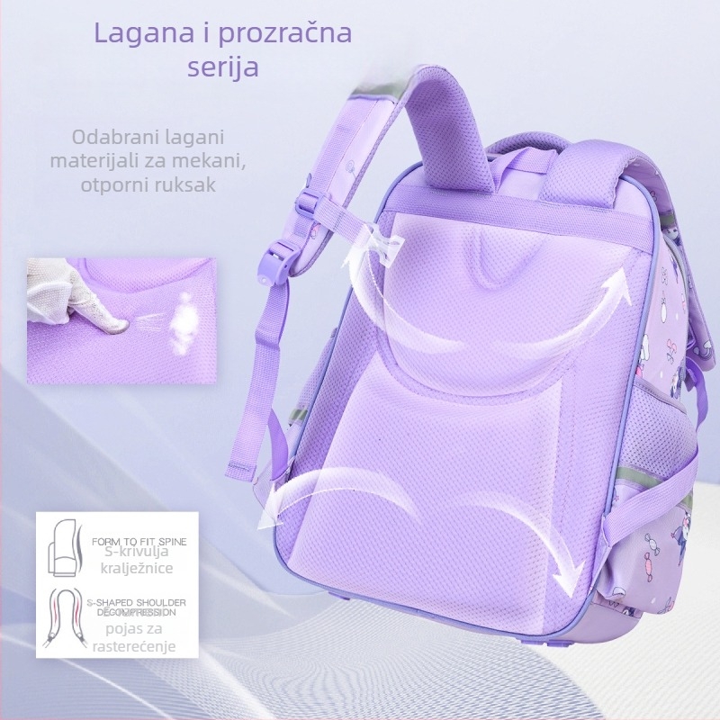 2025 nova školska torba za djecu, 3.–6. razred, unisex, velika kapaciteta, smanjuje teret, vodootporna