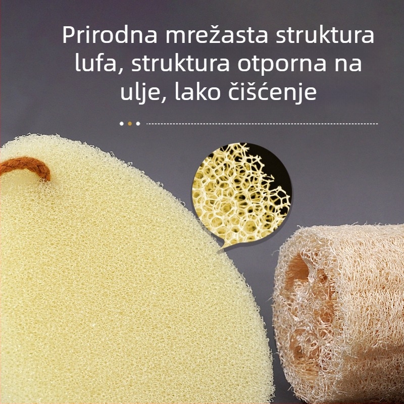 Meicluojie lufa spužva za tuširanje – eksfolirajuća spužva za njegu kože