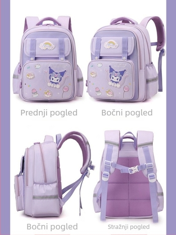 Nova moderna školska torba (ruksak) za djecu, ergonomska zaštita kralježnice, veliki kapacitet, sladak crtani motiv