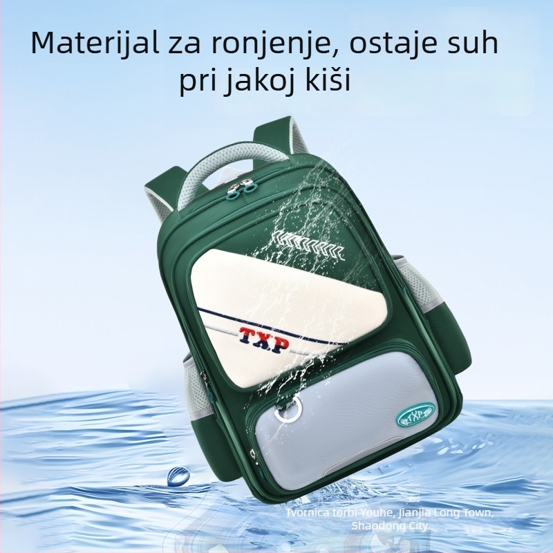 Dječji ruksak s potporom leđa za učenike od 3. do 6. razreda, unisex, velik kapacitet