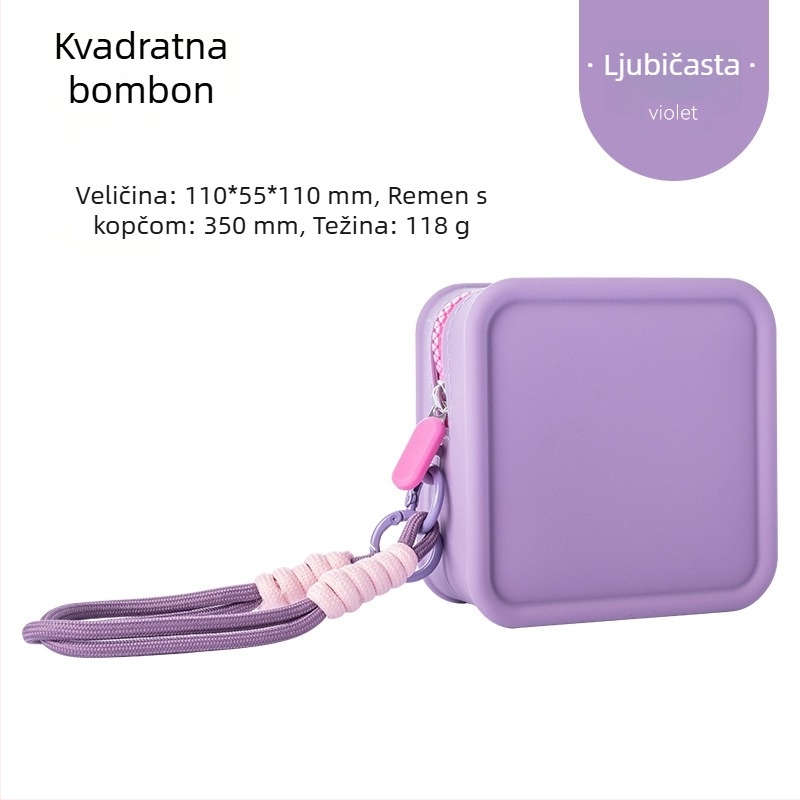 Jotun Judy silikonska torbica – vodootporna kozmetička torbica, prijenosna clutch i mini novčanik za kovanice