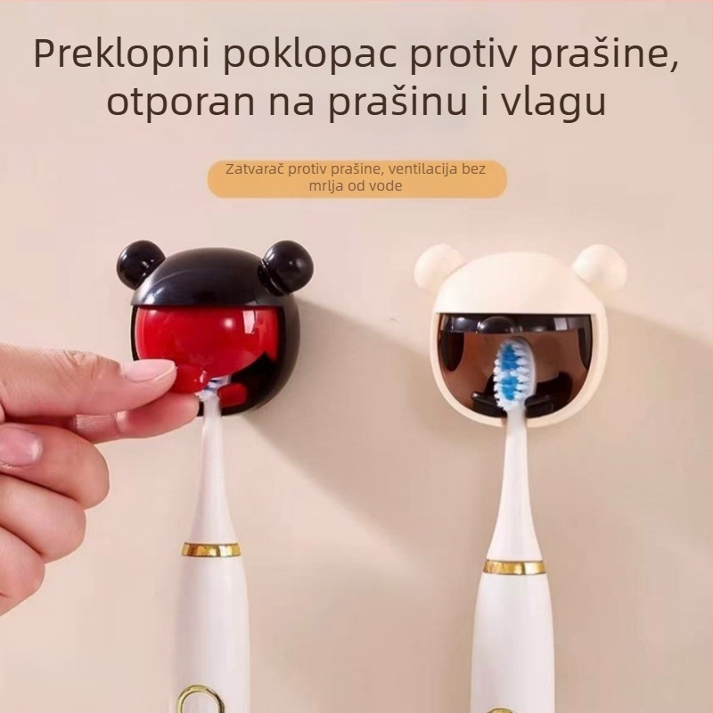 Patentirani držač četkice za zube s likom iz crtića, novi model za kućnu kupaonicu, zidni nosač bez bušenja, ojačan, prilagodljiv