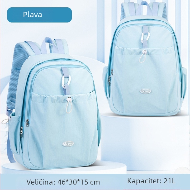 Unisex ruksak za srednju školu, vodootporan, zaštita kralježnice, velik kapacitet, casual putni ruksak
