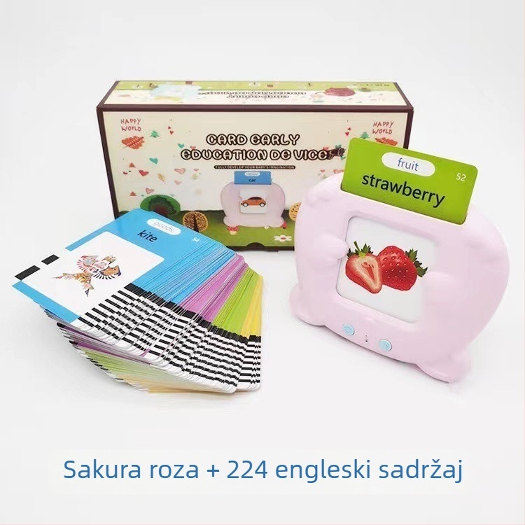 Dječji uređaj za čitanje s audio učenjem engleskog i čitačem kartica