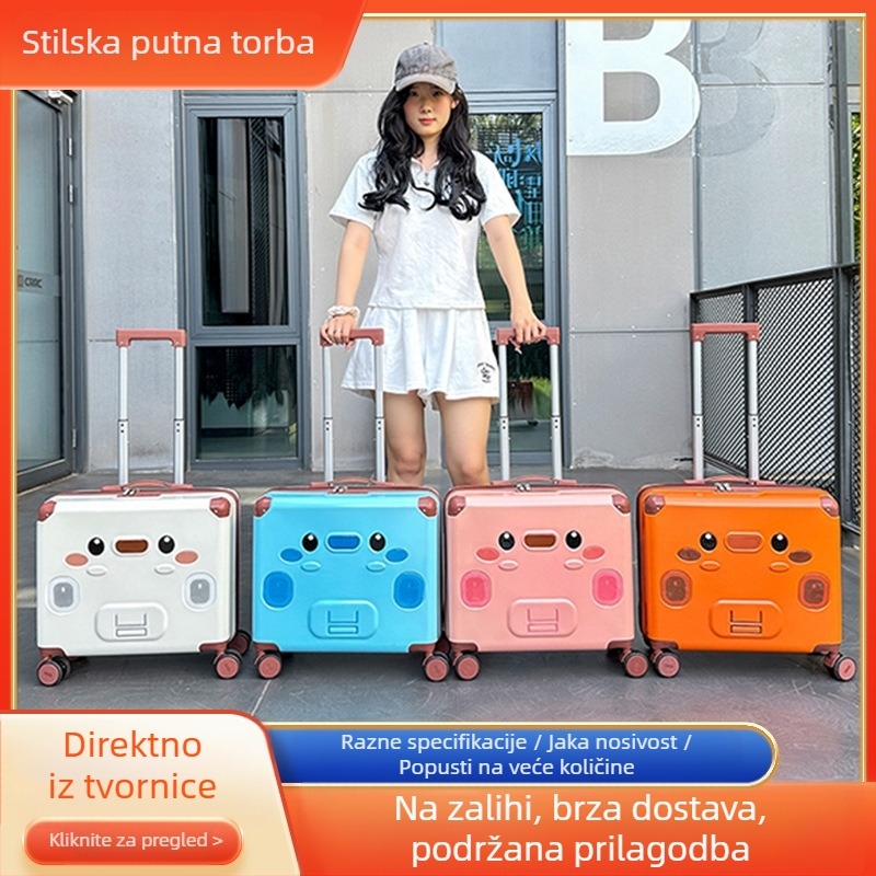 Novi funkcionalni ručni kofer s tihim kotačićima – kompaktni mini kofer s karikaturnim dizajnom